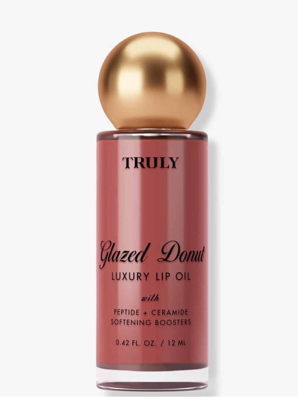Truly Glazed Donut Luxury Lip Oil Warm Beige Peptide Ceramide NEW